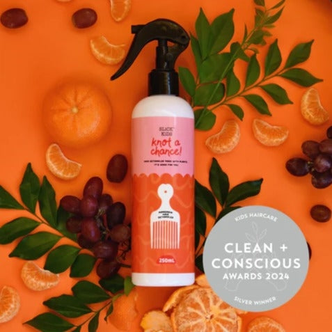 Slick Kids Hair Detangling Spray in Manarin and Grape 250ml