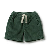 Moss Green Organic Cord Short