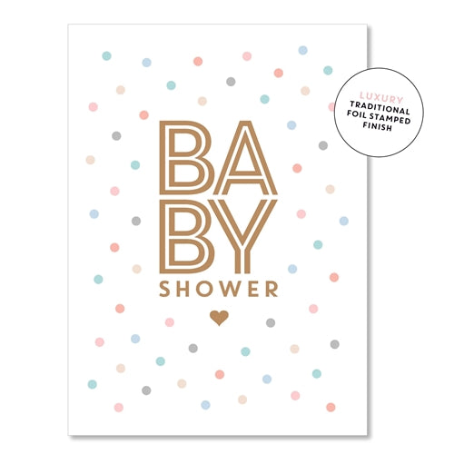 Baby Shower Confetti Card