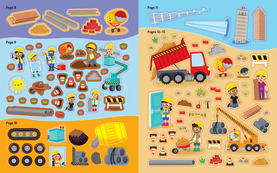 Construction Funfacts - Sticker Activity Book - copy