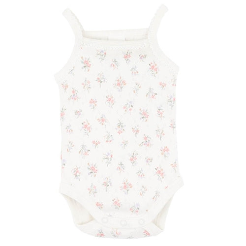 ANYA Ditsy Print Organic Singlet Bodysuit
