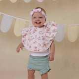 Alice's Tea Party Frill Snuggle Bib