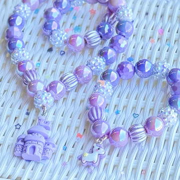 Beaded Necklace - Princess Castle