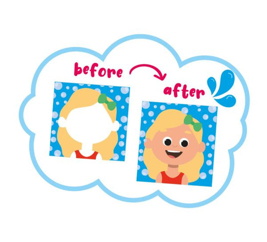 Magic Colour Changing Bath Book & Stickers - Feelings