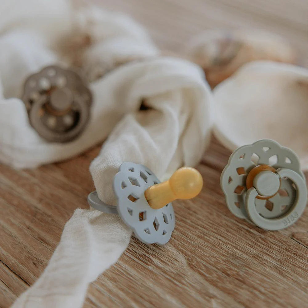 BIBS Dummies - Boheme - Natural Rubber - Sage/Cloud