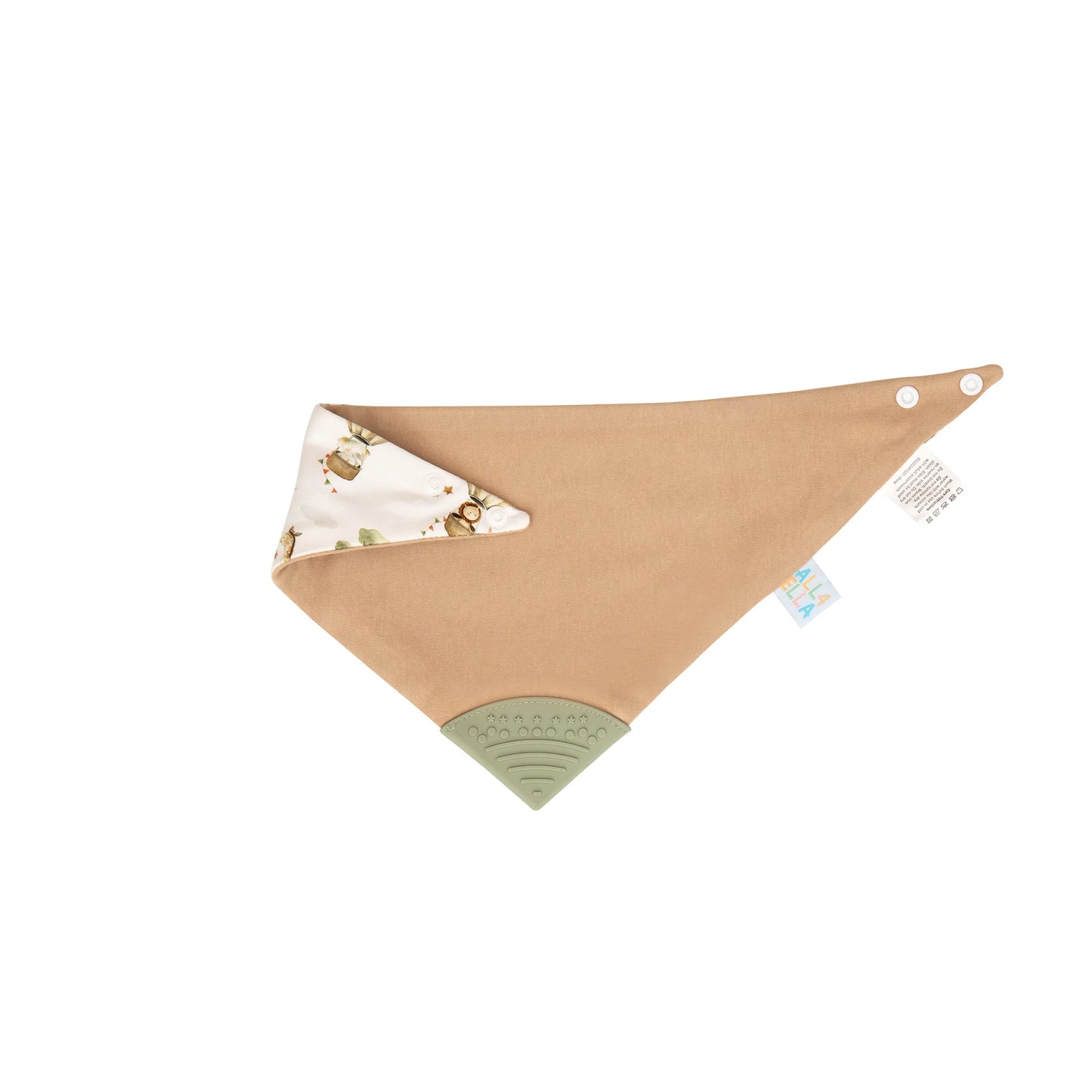 Bandana Bib with silicone teether - Monkey