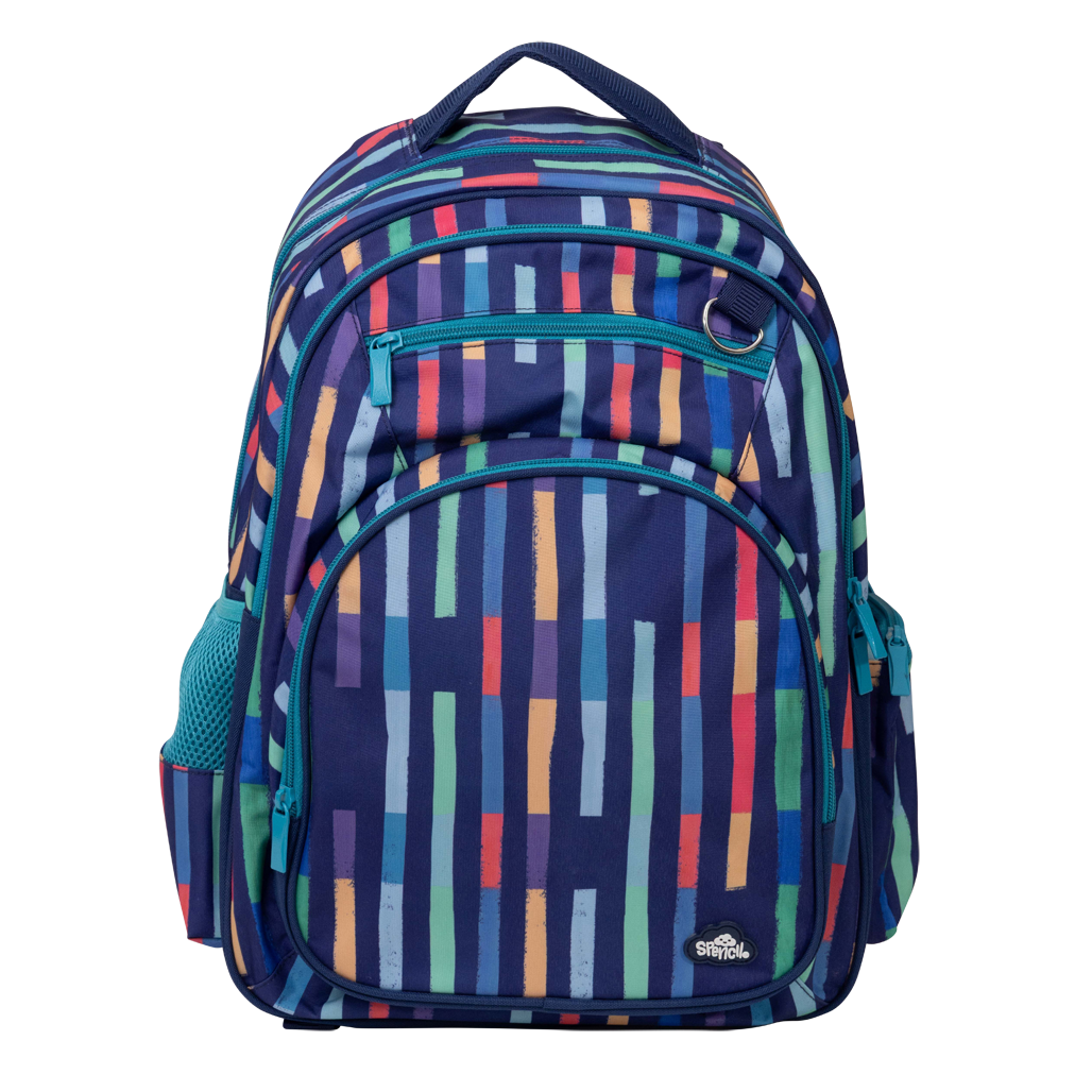 Big Kids Backpack - Bright Stripes