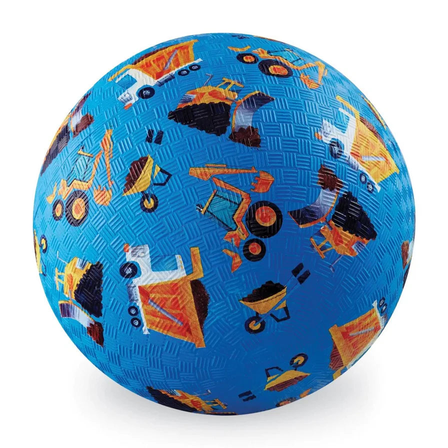 Crocodile Creek Playground Ball Construction Blue - 7inch