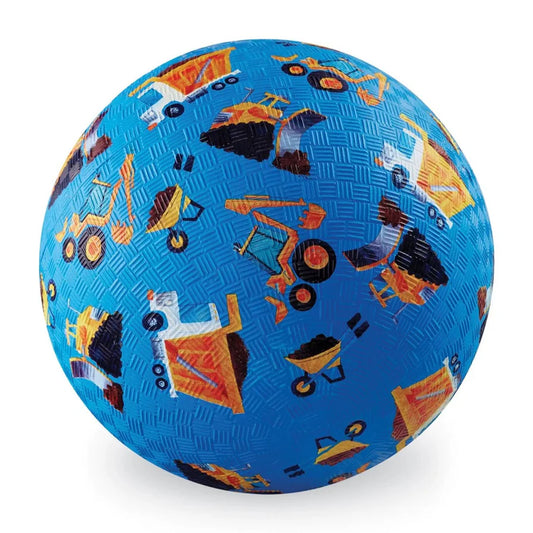 Crocodile Creek Playground Ball Construction Blue - 7inch
