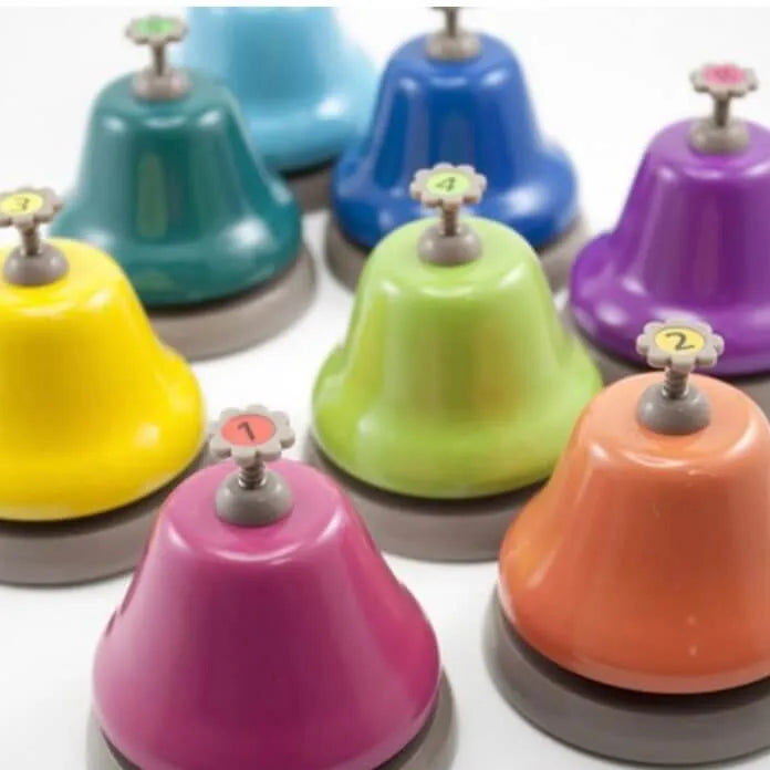 Rainbow Desk Bells - 8 Piece Set
