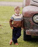 Jake Reglan Stripe Knitted Jumper