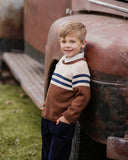 Jake Reglan Stripe Knitted Jumper