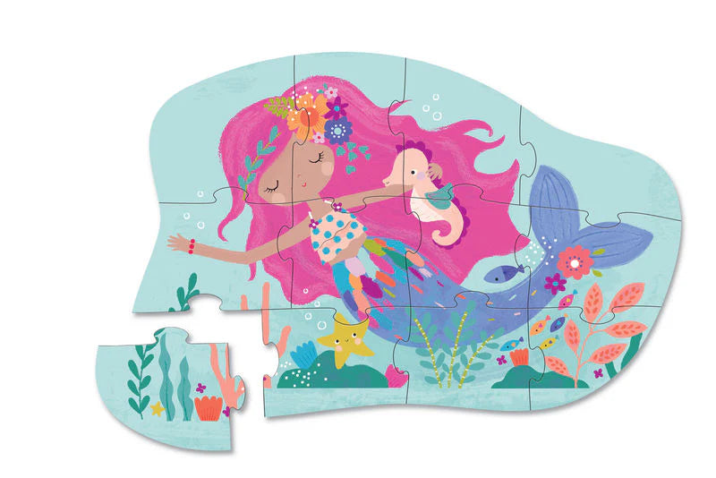 Crocodile Creek Mini Puzzle 12 pc - Mermaid Dreams