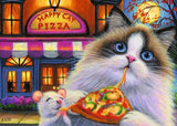 Happy Cat Pizza Puzzle 35pce