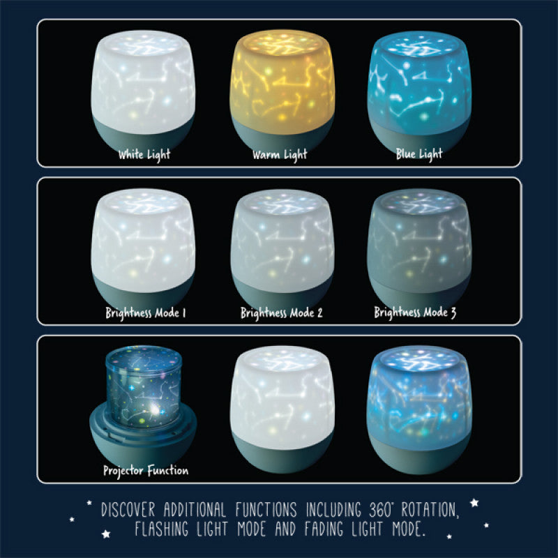 Rotating LED Projector Night Light - Space
