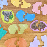 Crocodile Creek Let's Begin Puzzle 2 pc - Aussie Animals