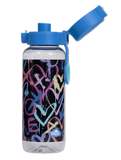 Big Water Bottle - Hearts and Crosses