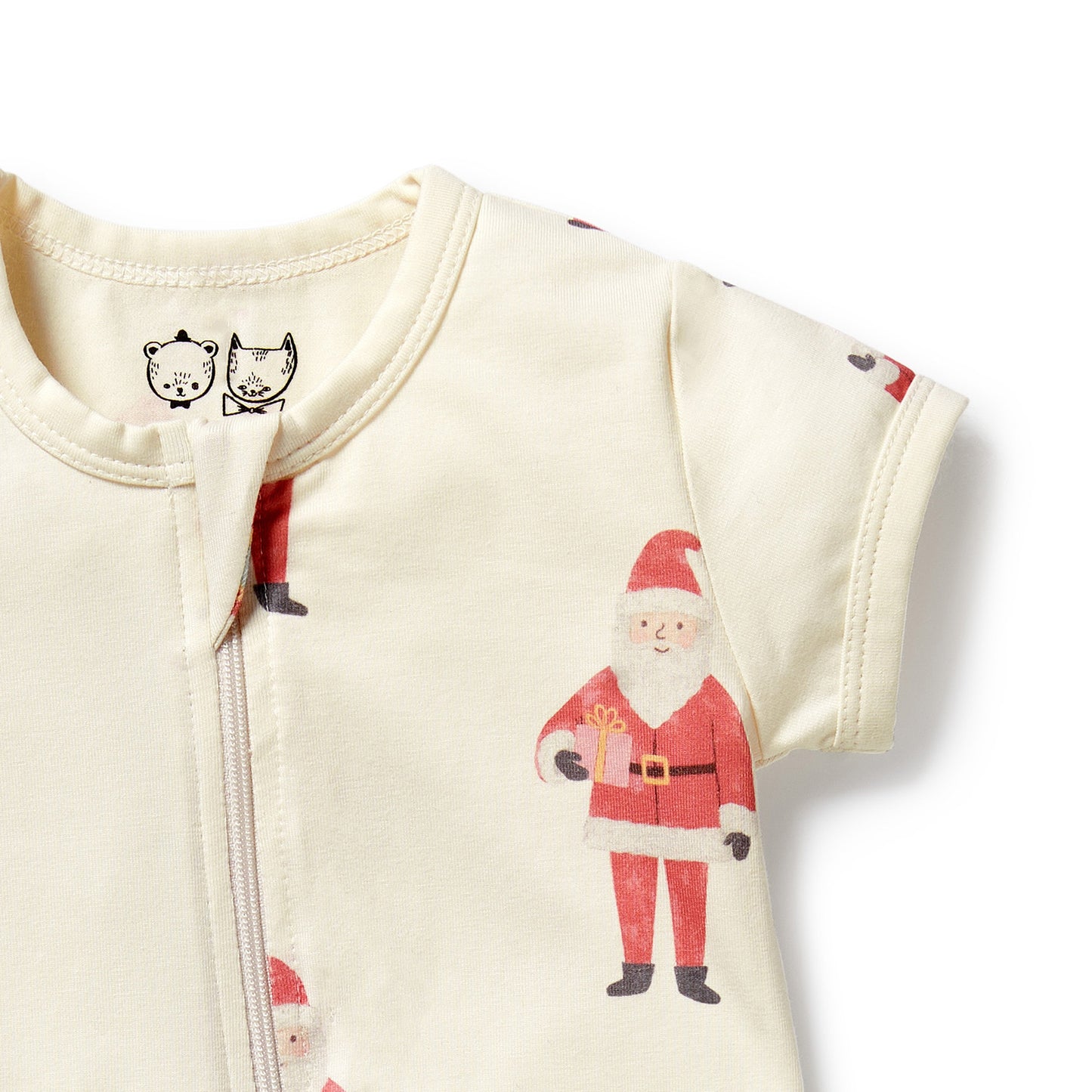 Ho Ho Ho Organic Boyleg Zipsuit