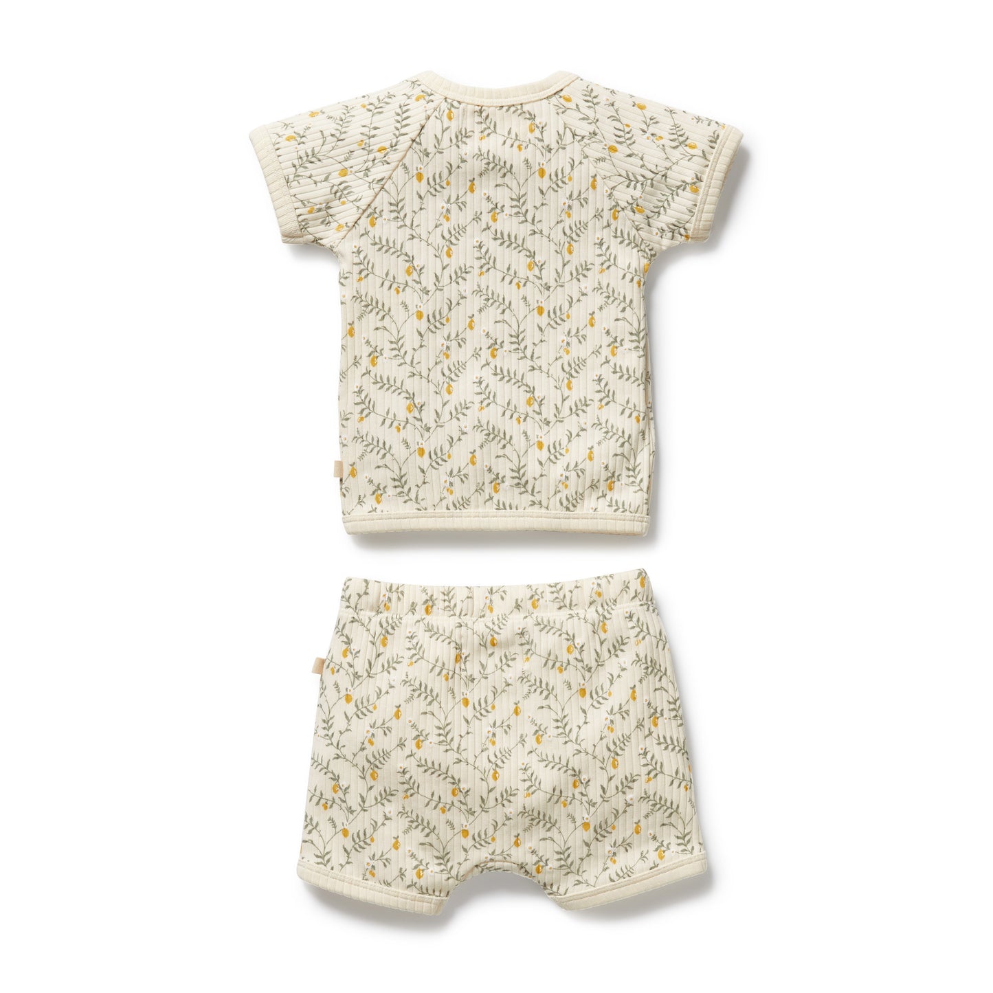 Lemon Leaf Organic Kimono Set