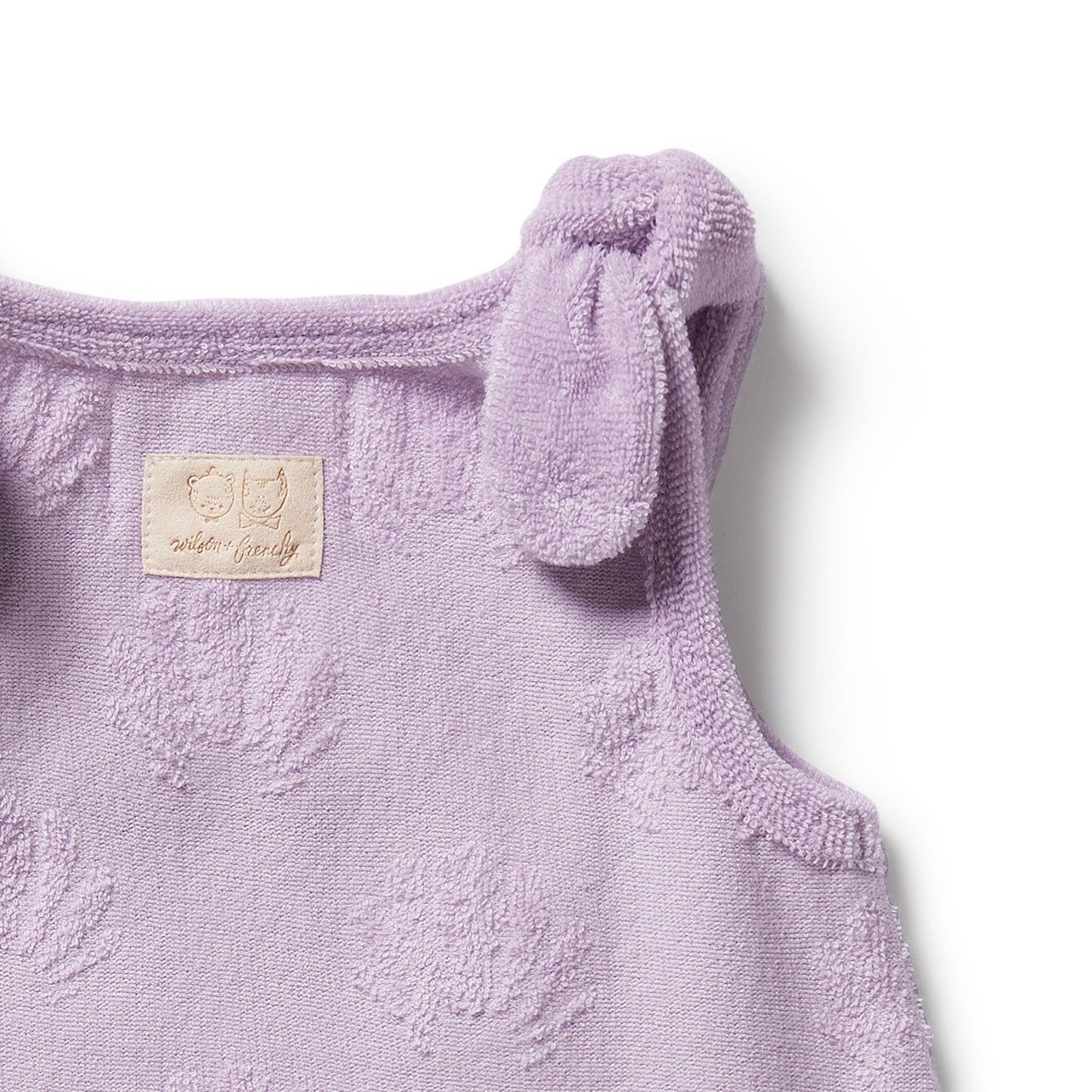 Lavender Shells Organic Terry Singlet