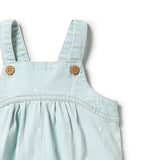 Ditsy Daisy Organic Denim Playsuit