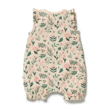 Sweet Bloom Organic Ruffle Zipsuit
