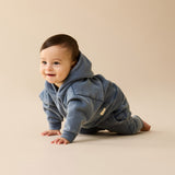 Twilight Blue Organic Terry Hooded Sweat