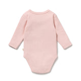 Strawberry Cream Organic Rib Long Sleeved Bodysuit