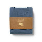 Twilight Blue Organic Rib Long Sleeve Pyjamas