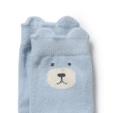 Organic 4pk Baby Socks - Blues