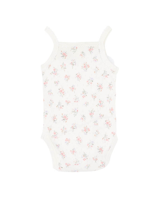 ANYA Ditsy Print Organic Singlet Bodysuit