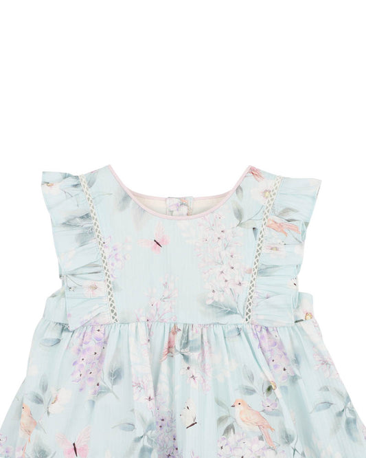 MADELYN Print Overlay Dress