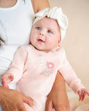 Fern Velour Embroidered Zip Onesie