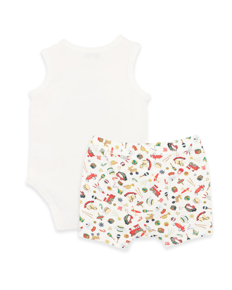 FESTIVE Train Singletsuit and Shorts Set