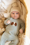 Otto Stripe Organic LS Zipsuit