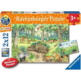 Animals in the Forest Puzzle 2x12pc