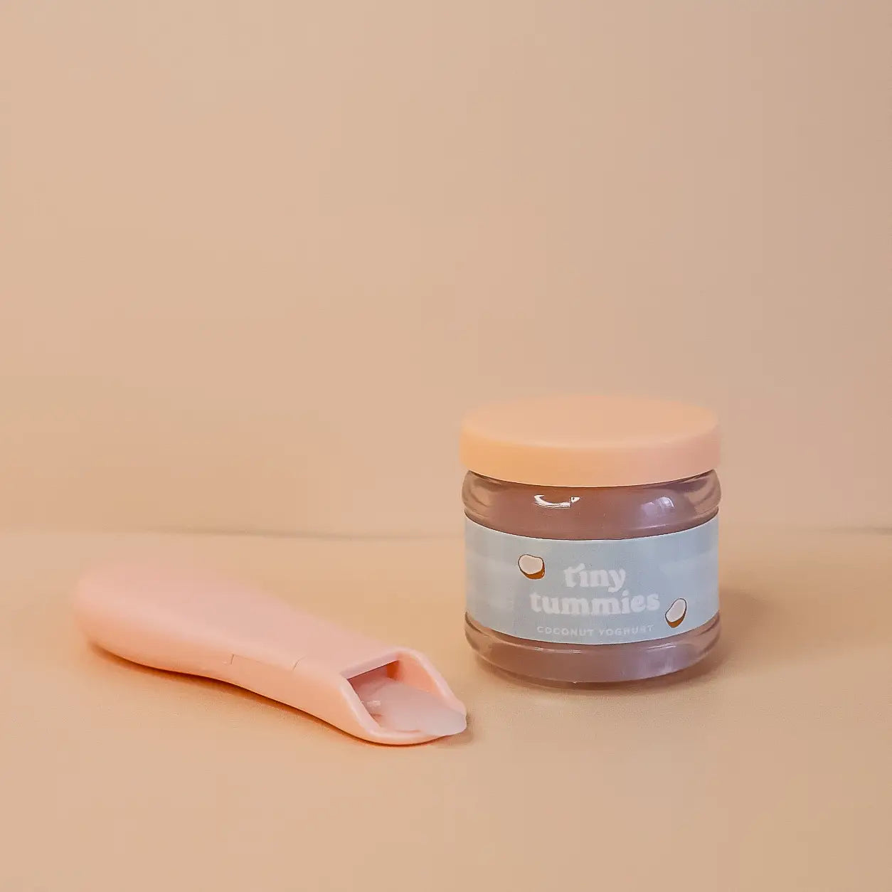 Tiny Tummies Coconut Yoghurt food jar and spoon set