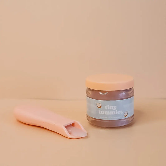 Tiny Tummies Coconut Yoghurt food jar and spoon set