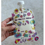 Sinchies 150ml Reusable Food Pouches 5pk - Retro Pop Pink
