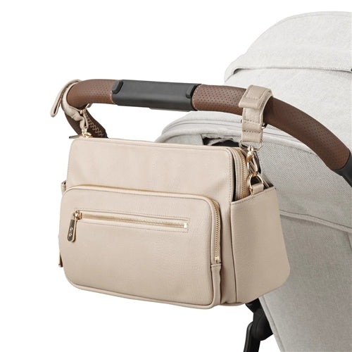 Multitasker Pram Caddy - Oat Vegan Leather
