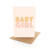 BABY GIRL Greeting Card