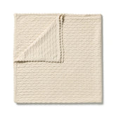 Milk Cloud Organic Knitted Chevron Blanket