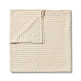 Milk Cloud Organic Knitted Chevron Blanket