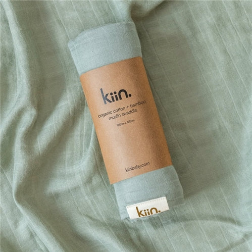 Kiin Organic Muslin Swaddle - Sage