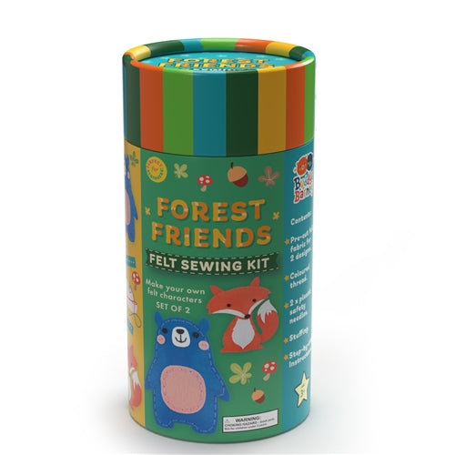 Felt Sewing Kit Tube - Forest Friends