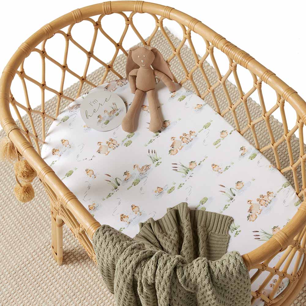 Duck Pond Bassinet Sheet / Change Pad Cover