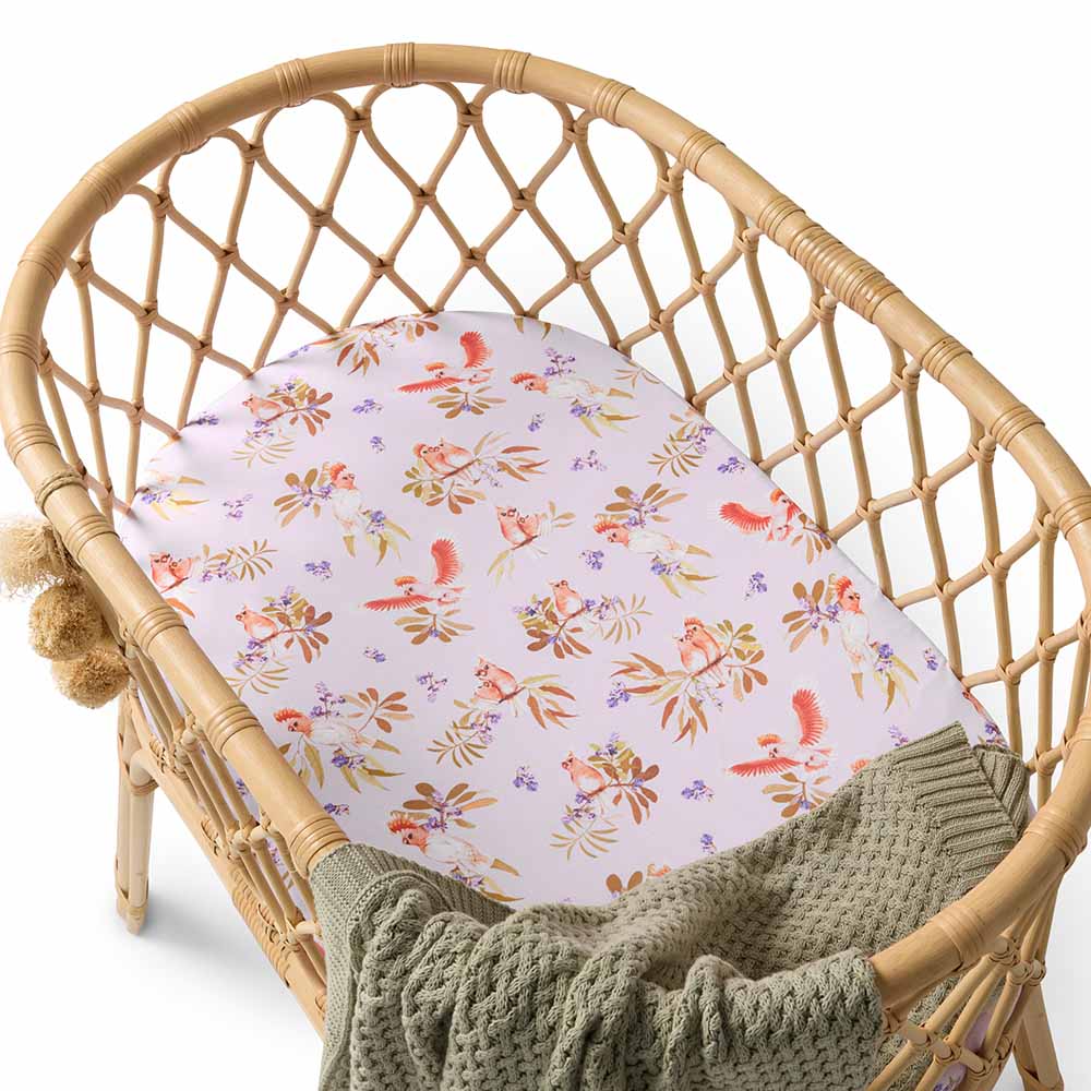 Organic Bassinet Sheet Change Pad Cover Major Mitchell Dragonfly Kids