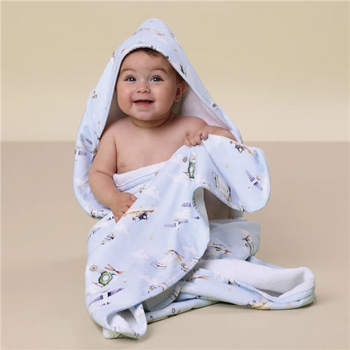 Taking Flight Organic Hooded Baby Towel