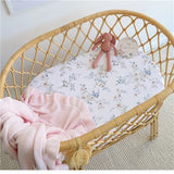 Sweet Swallows Organic Bassinet Sheet / Change Pad Cover