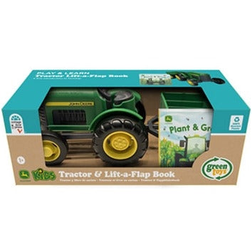 Green Toys John Deere Tractor & Board Book